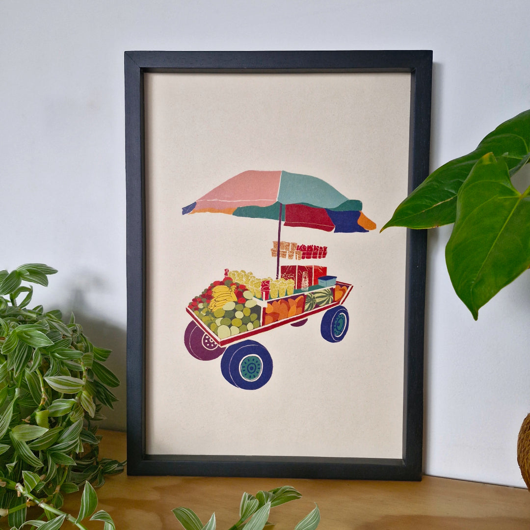 Afiche/Cuadro Carrito Ambulante de Salpicón