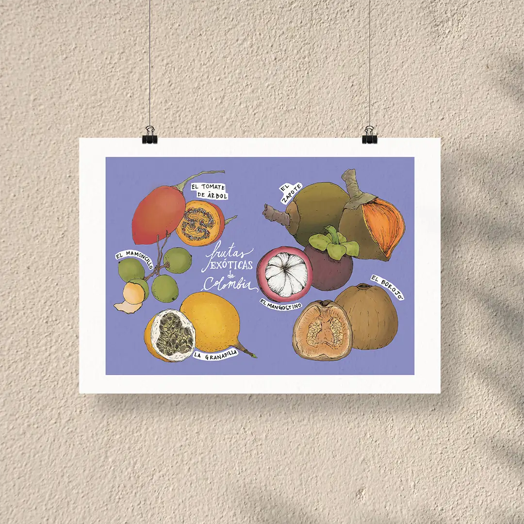 Afiche/Cuadro Frutas exóticas
