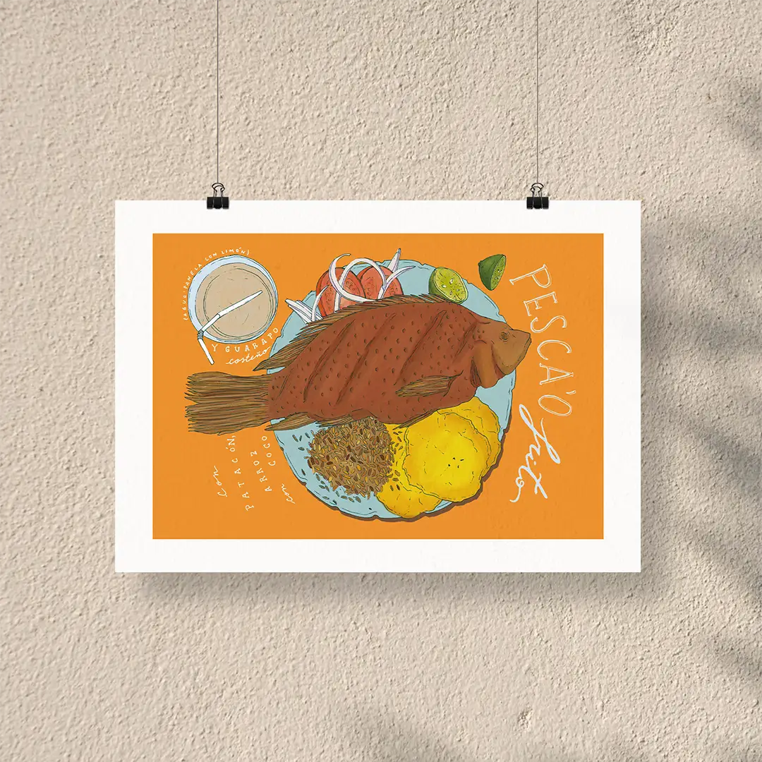 Afiche Pesca'o Frito