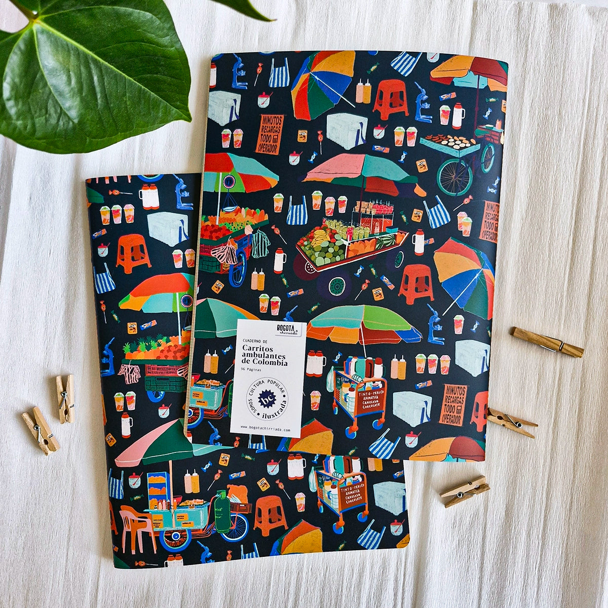 Cuadernos grandes de carritos ambulantes