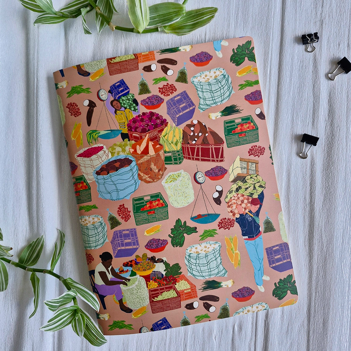 Cuaderno grande de plazas de mercado