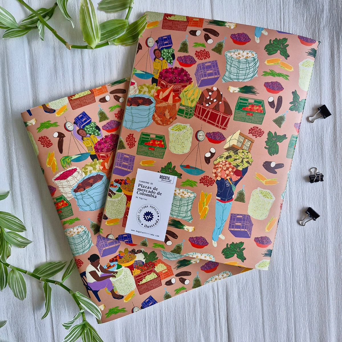 Cuadernos grandes de plazas de mercado