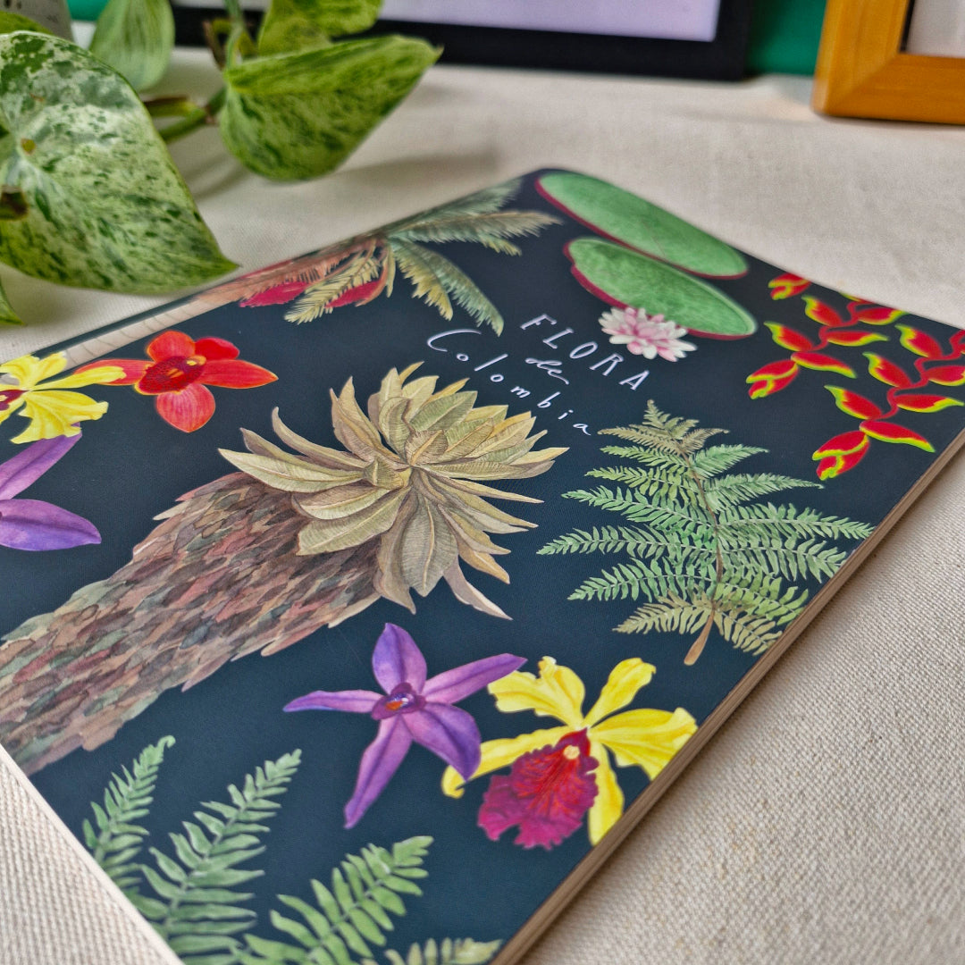 Cuaderno mediano de Orquídeas de Colombia