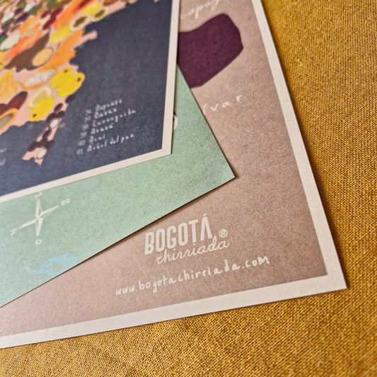 Tres afiches ilustrados