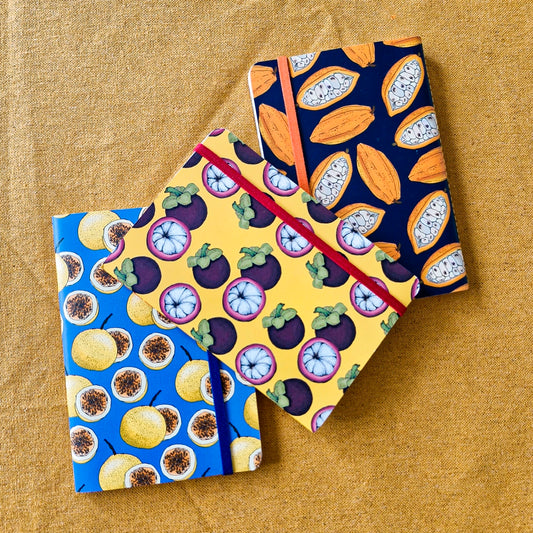 3 Libretas de frutas ilustradas