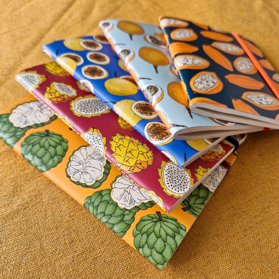 5 Libretas de frutas ilustradas