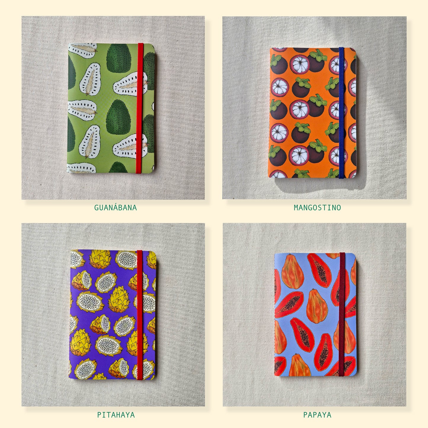 Cinco Libretas de Frutas