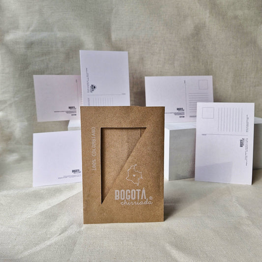 Combo de Cinco Postales ilustradas de Colombia