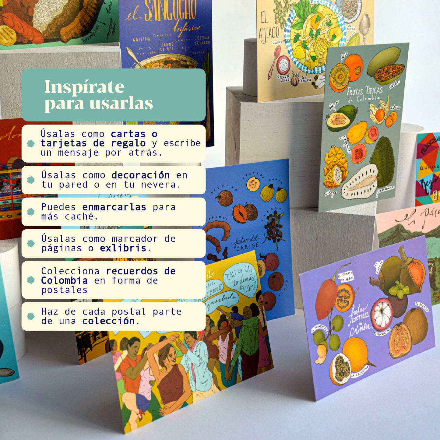 Inspírate para usar las postales