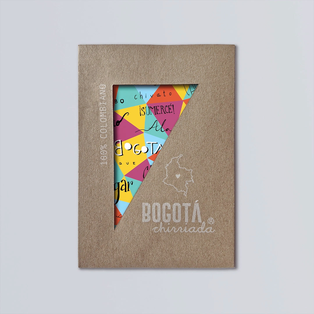 Sobre de postal ilustrada de los bogotanismos