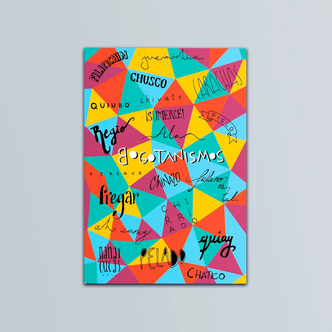 Postal ilustrada de los bogotanismos