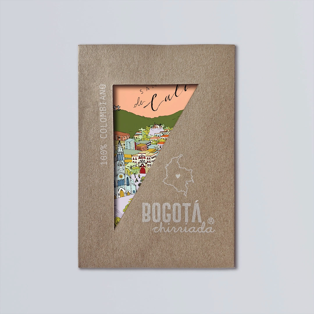 Sobre de postal ilustrada de Cali, Colombia