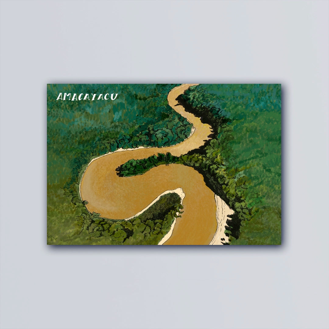 Postal ilustrada del Parque Nacional Natural Amacayacu