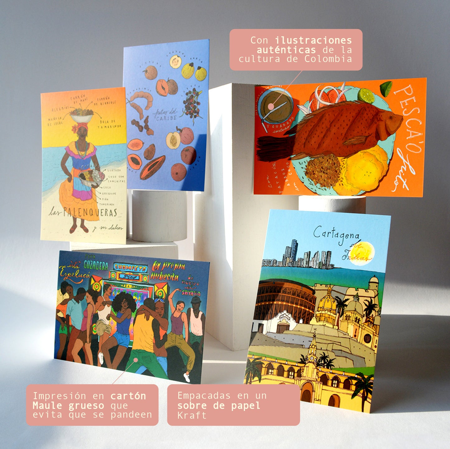 Características de las postales