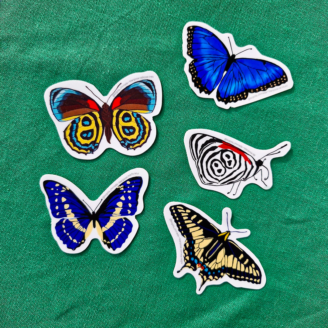 Paquete de Stickers de Mariposas