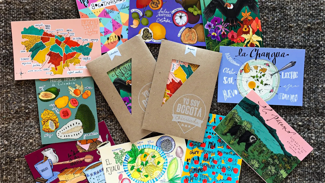 La importancia de la tarjeta postal para Bogotá Chirriada