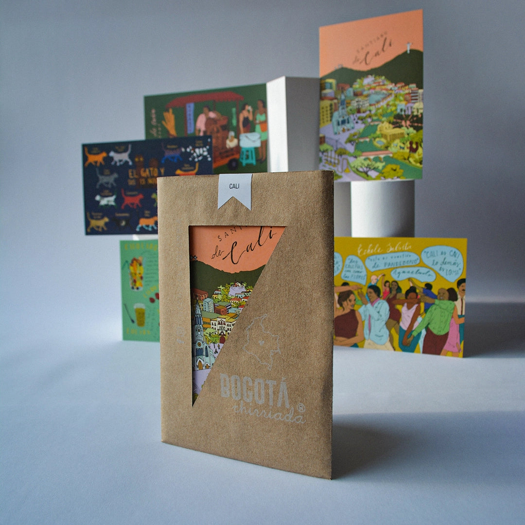 Paquete de cinco postales de Cali
