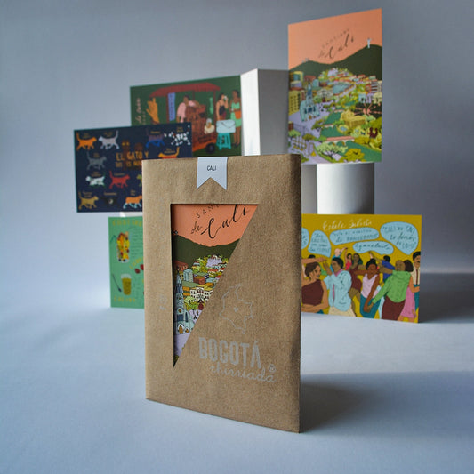 Paquete de cinco postales de Cali