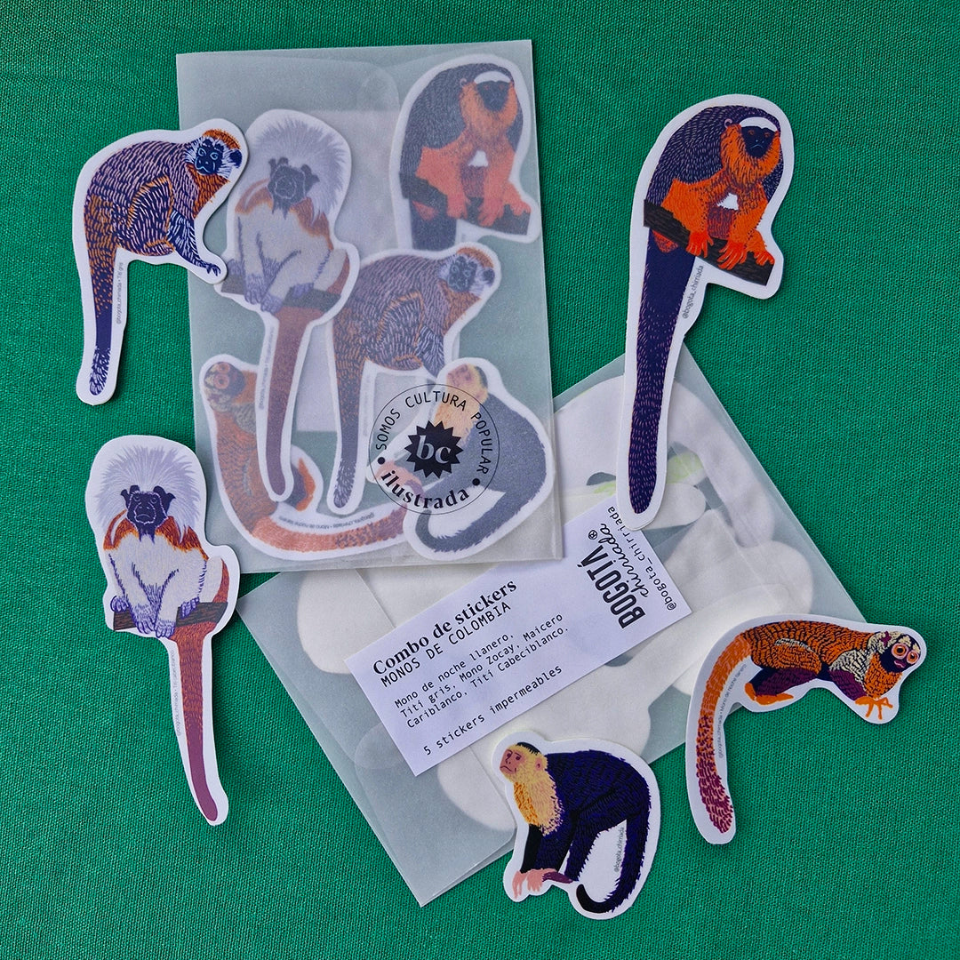 Paquete de Stickers de Micos