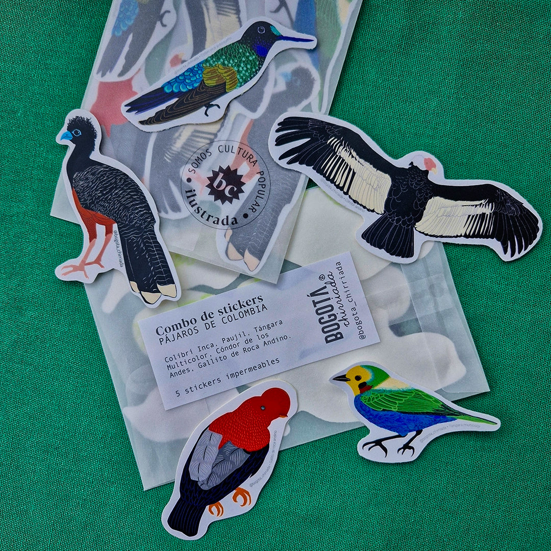 Paquete de Stickers de Pájaros