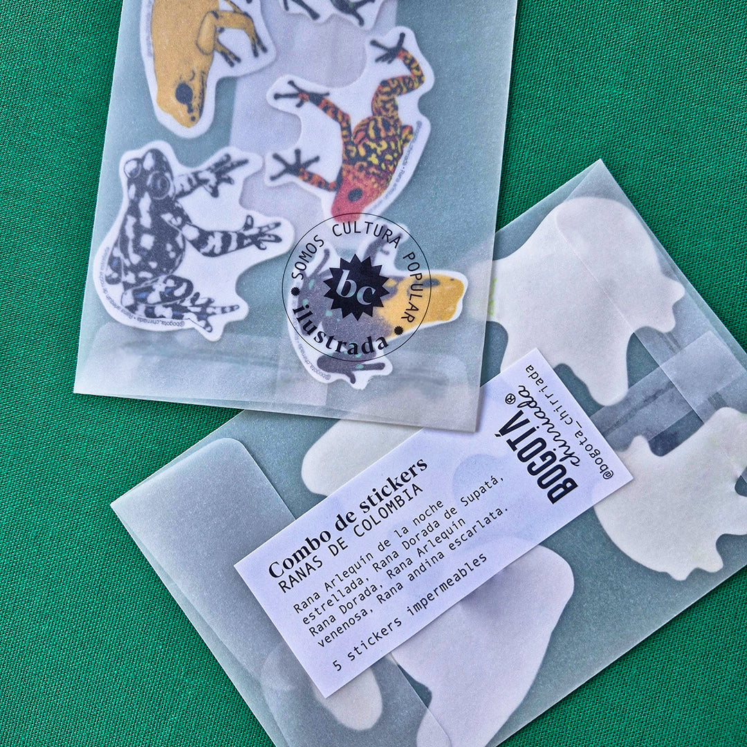 Paquete de Stickers de Ranas