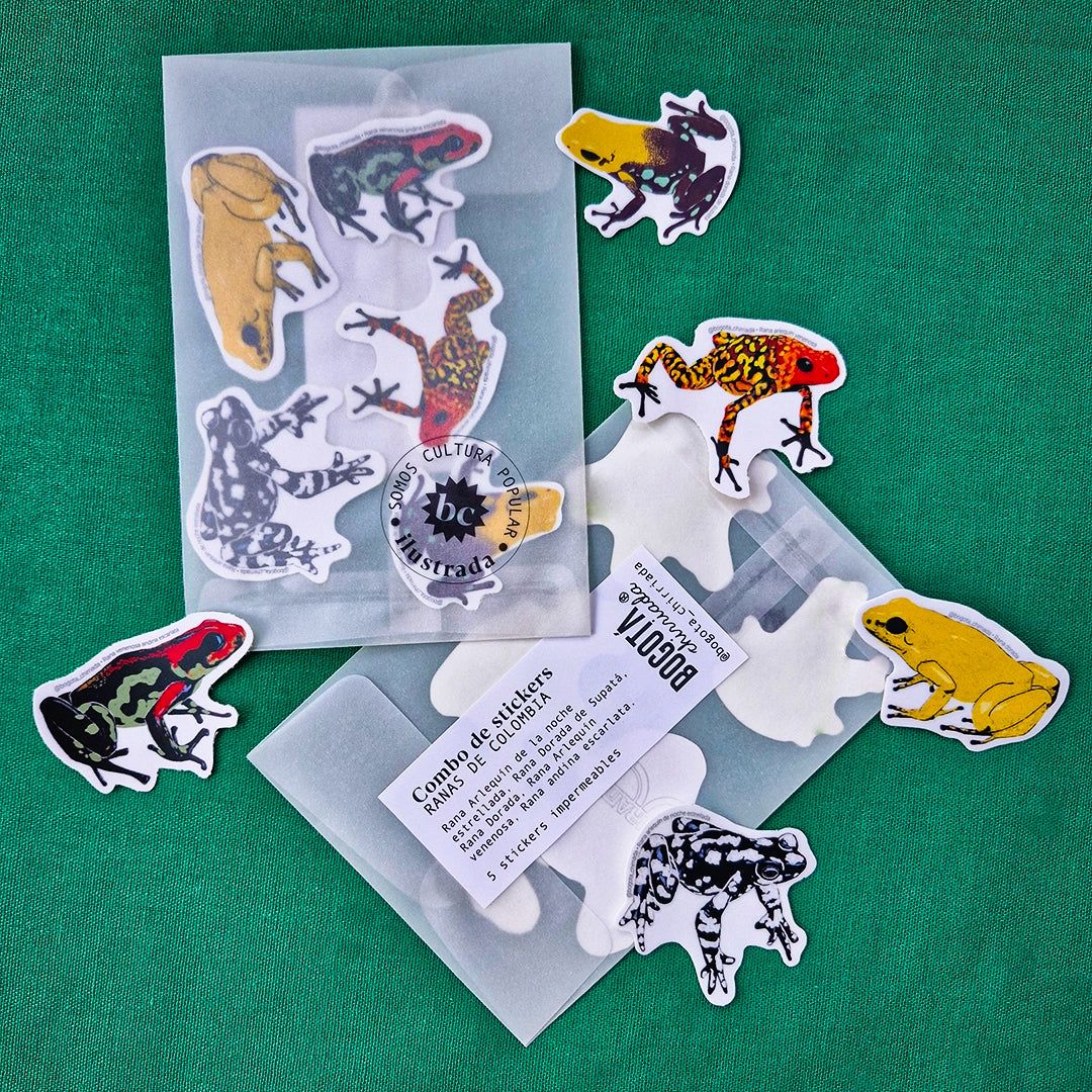 Paquete de Stickers de Ranas