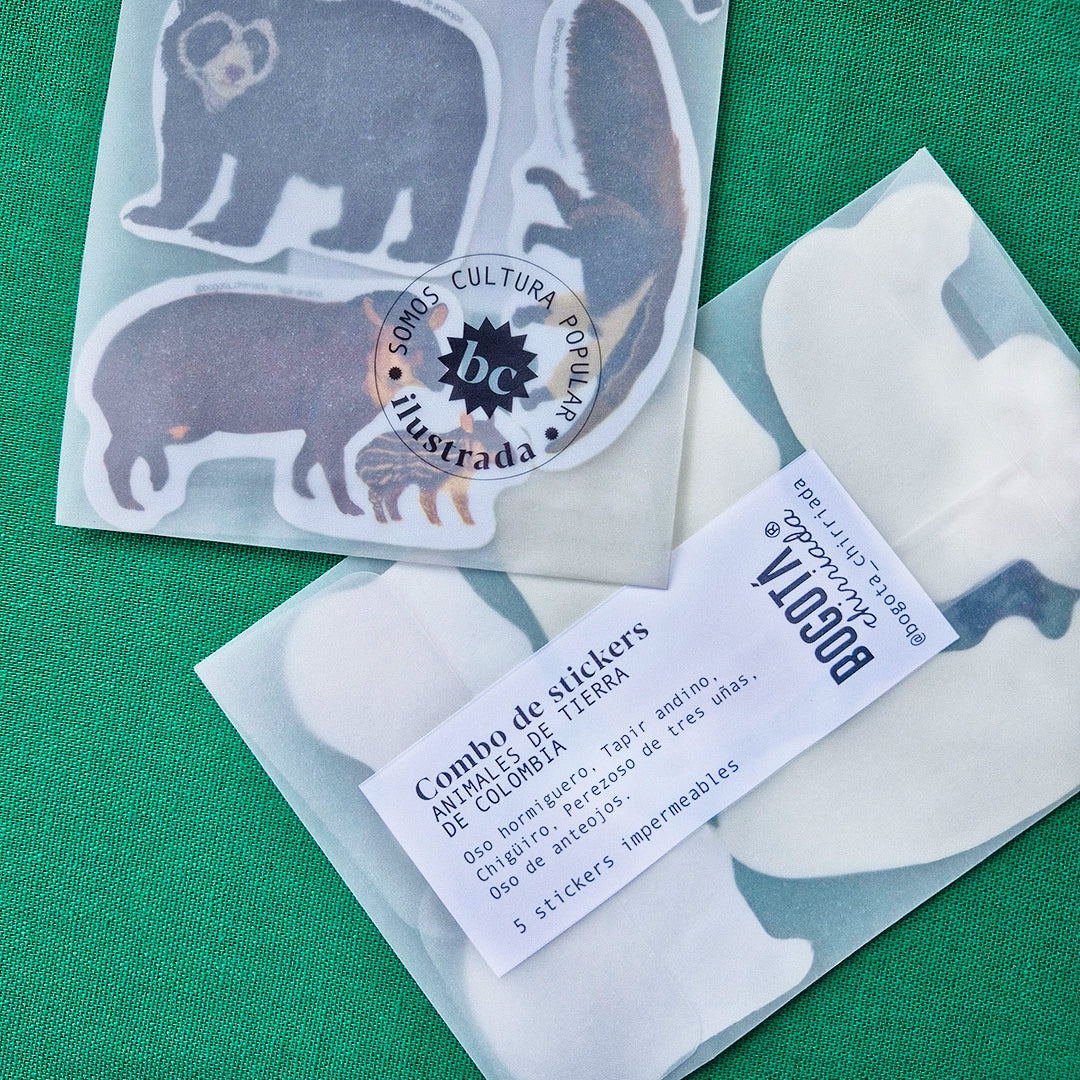 Paquete de Stickers Animales de Tierra