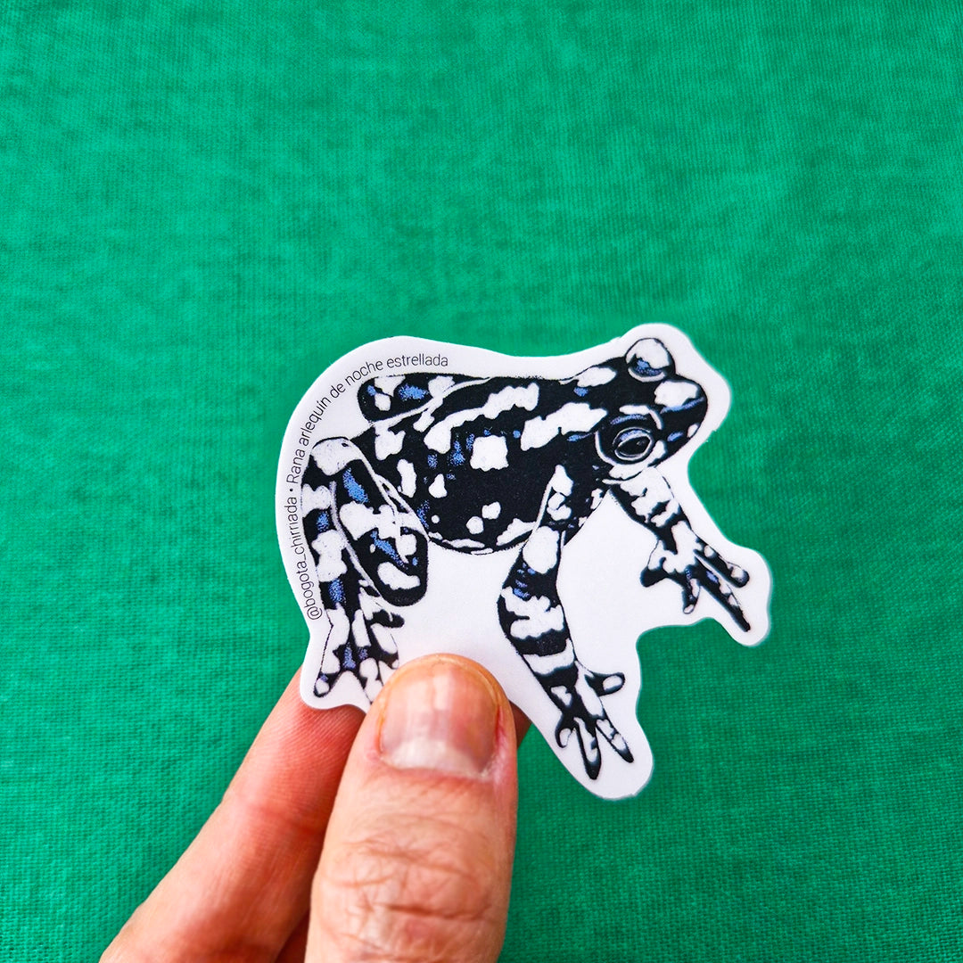 Sticker Rana Arlequín de la noche estrellada