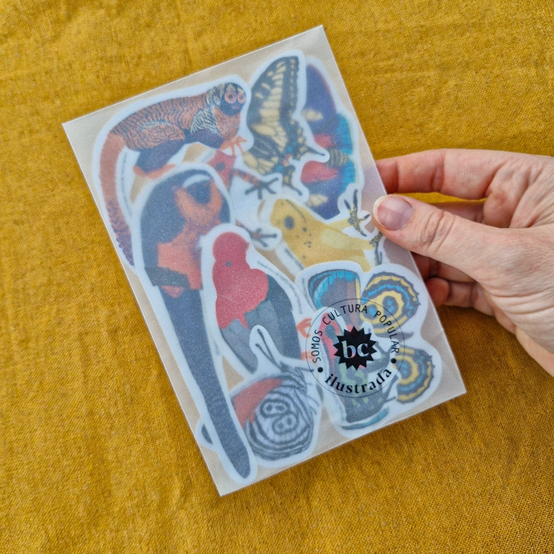 Combo de diez stickers con defectos