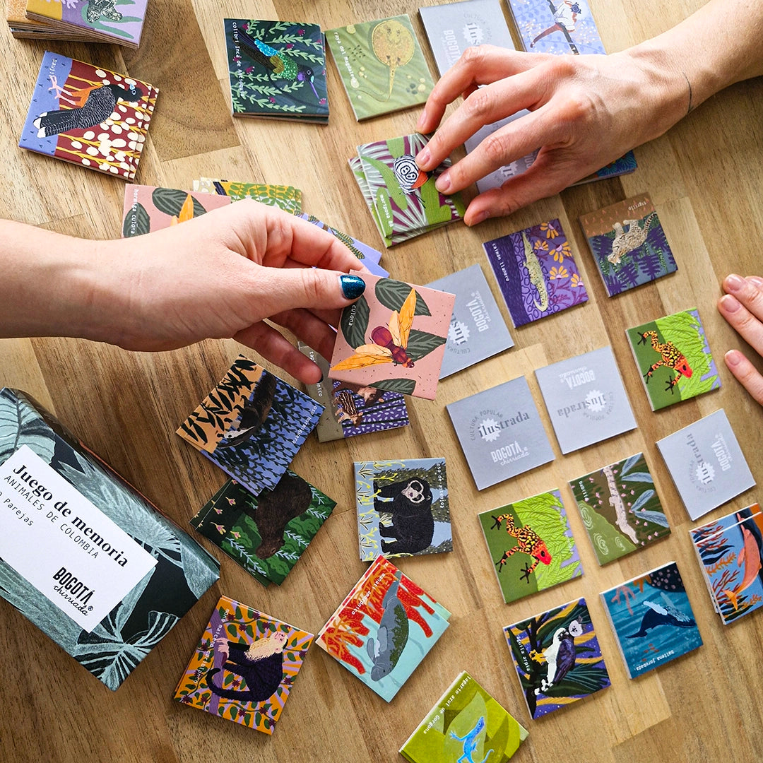 Juego de memoria de animales de Colombia