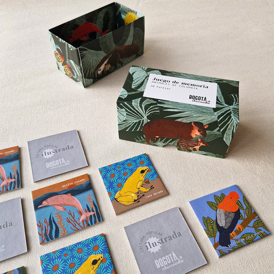 Juego de memoria de animales de Colombia