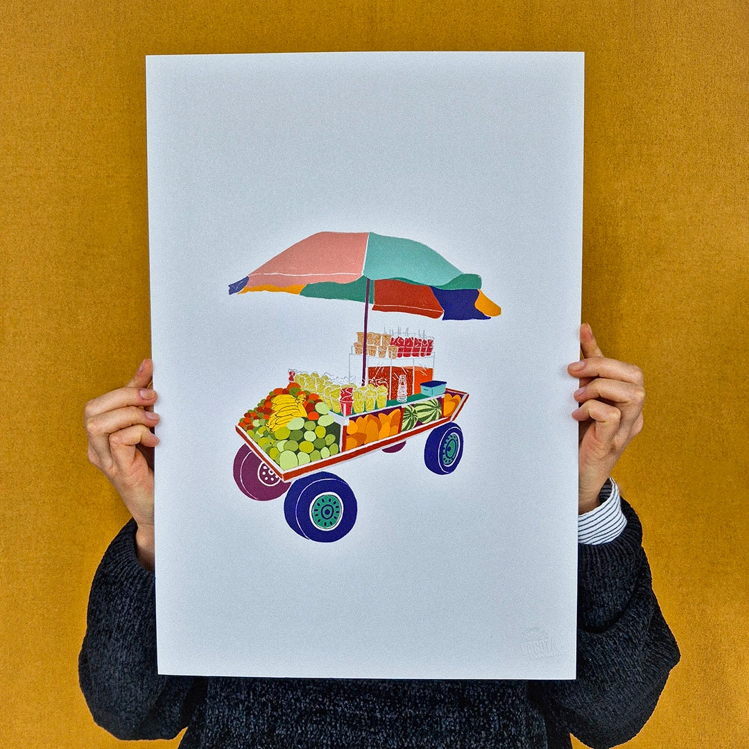 Afiche/Cuadro Carrito Ambulante de Salpicón