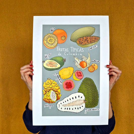 Afiche/Cuadro Frutas típicas