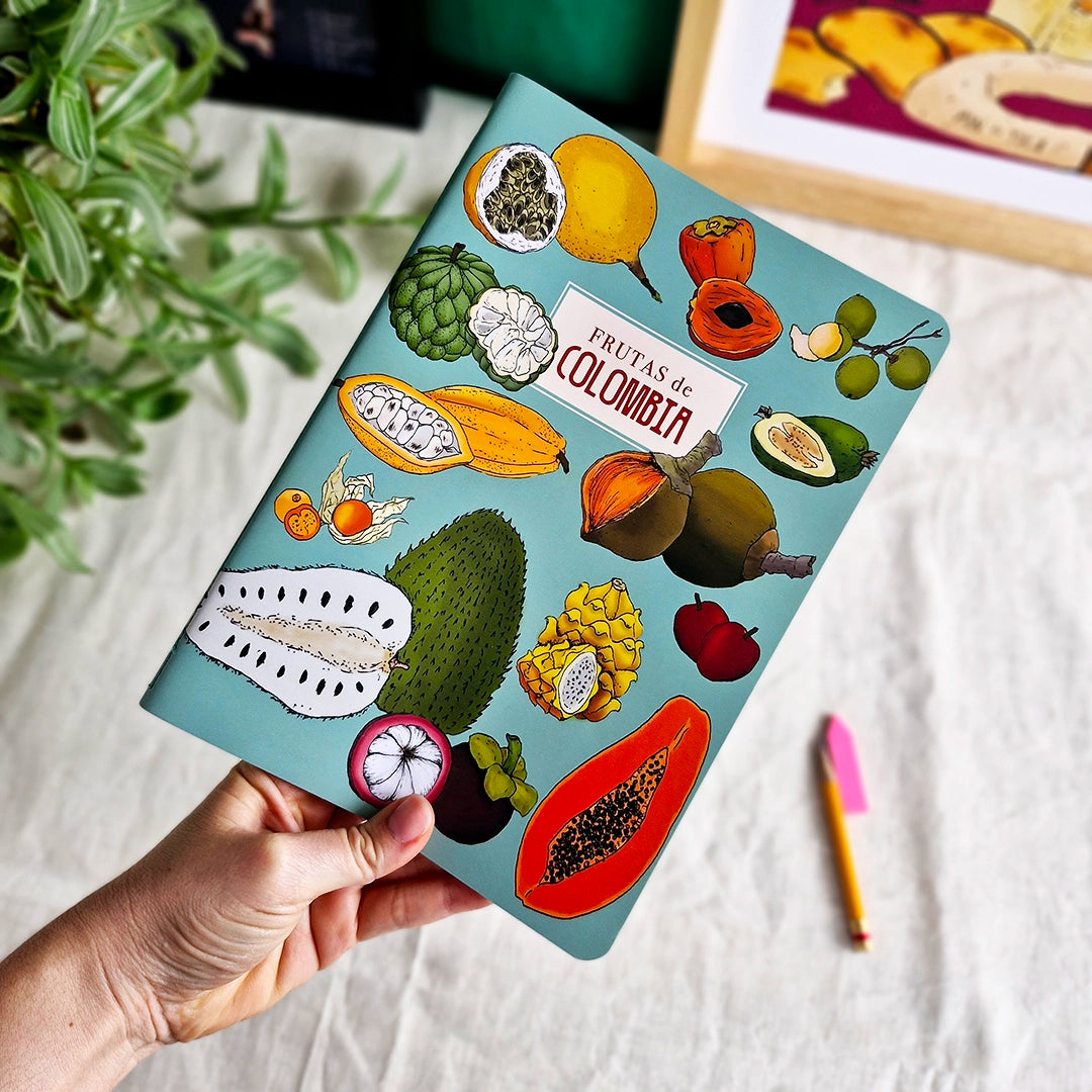 Cuaderno mediano de Frutas de Colombia