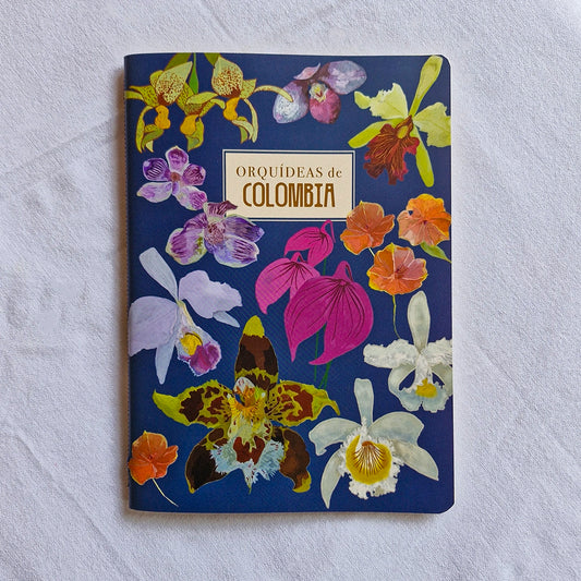 Cuaderno mediano de Orquídeas de Colombia