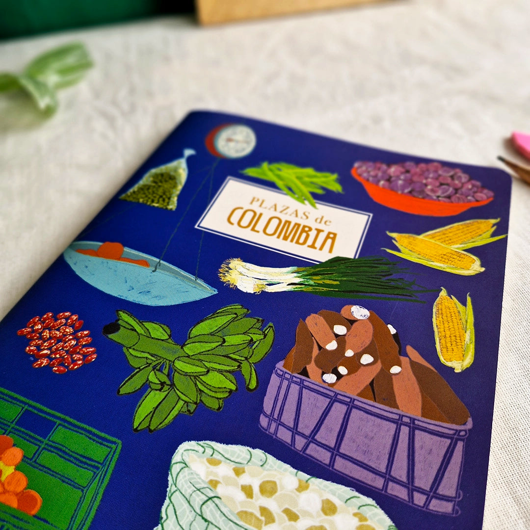 Cuaderno mediano de Plazas de Mercado de Colombia