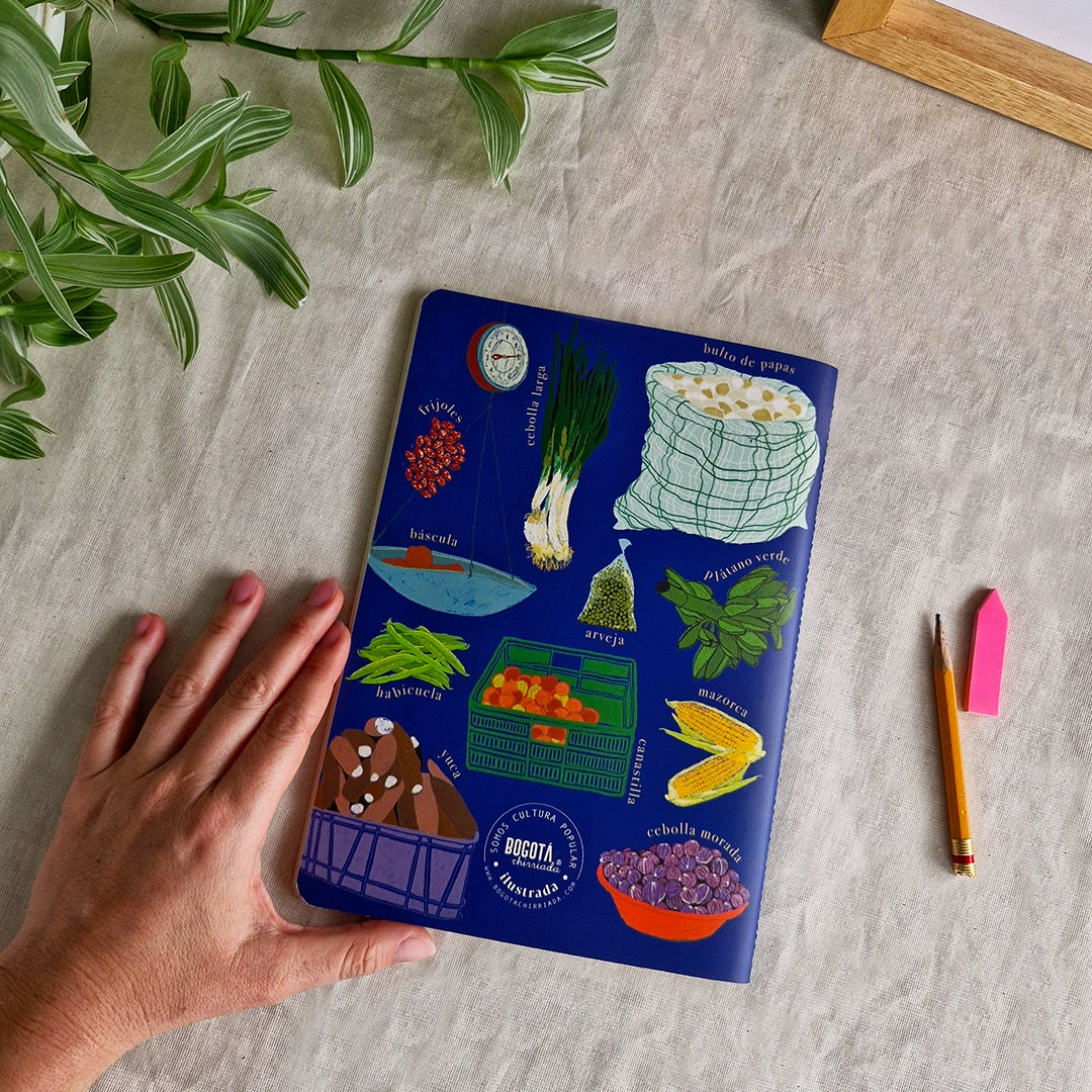 Cuaderno mediano de Plazas de Mercado de Colombia