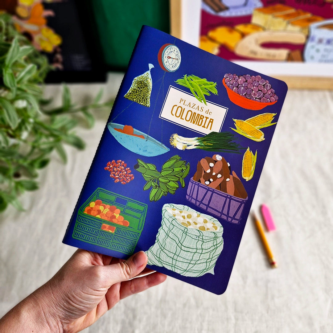 Cuaderno mediano de Plazas de Mercado de Colombia