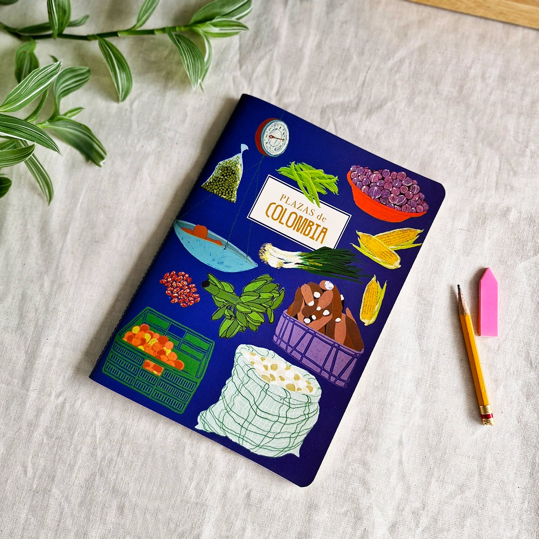 Cuaderno mediano de Plazas de Mercado de Colombia