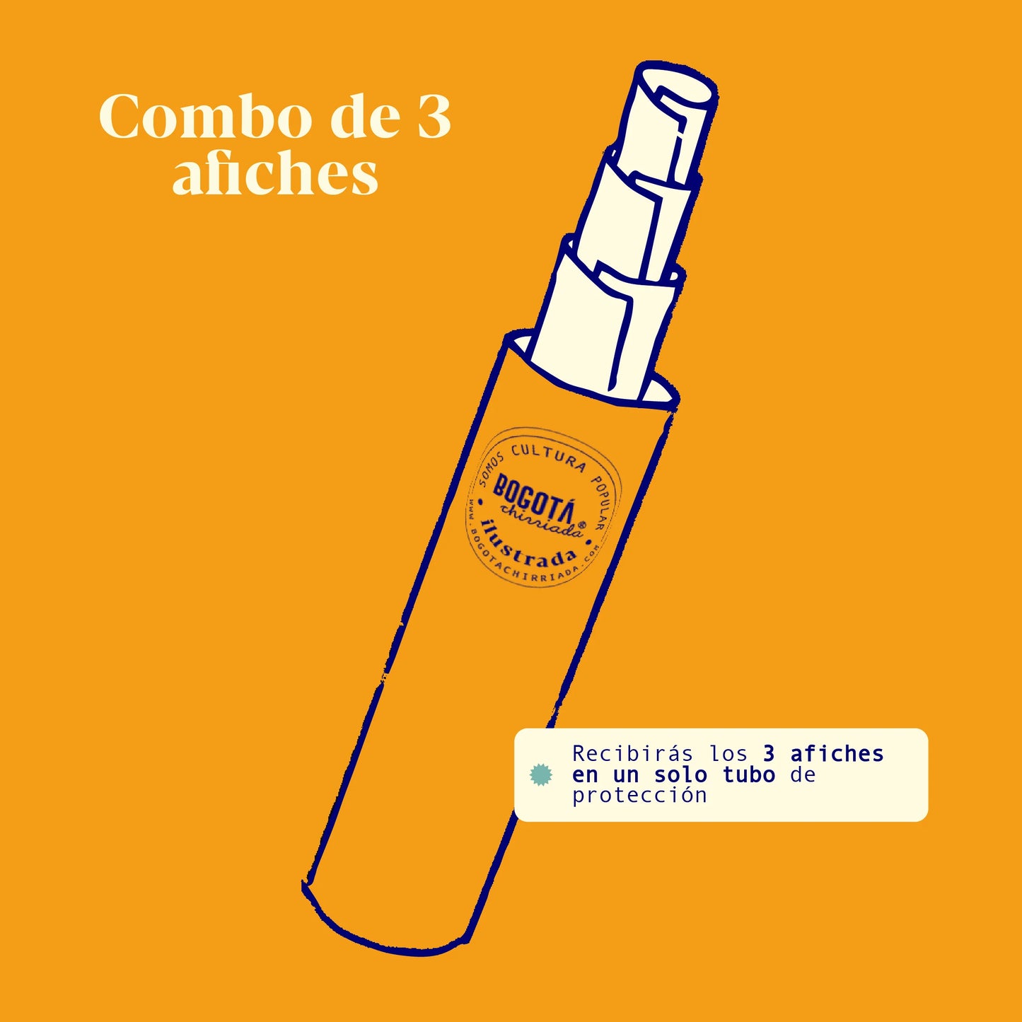 Tres Afiches Ilustrados