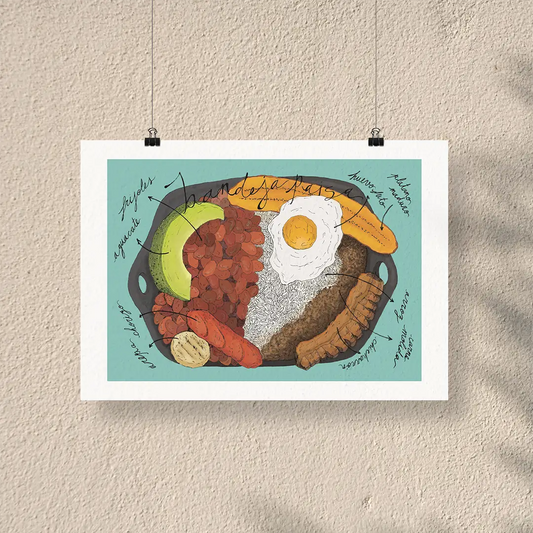 Afiche/Cuadro Bandeja paisa