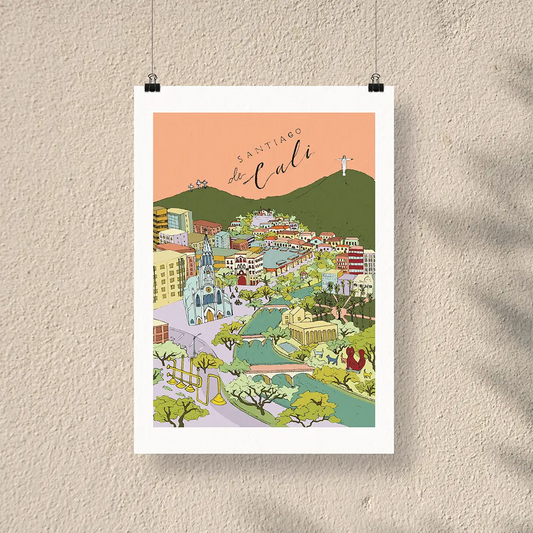 Afiche/Cuadro Santiago de Cali