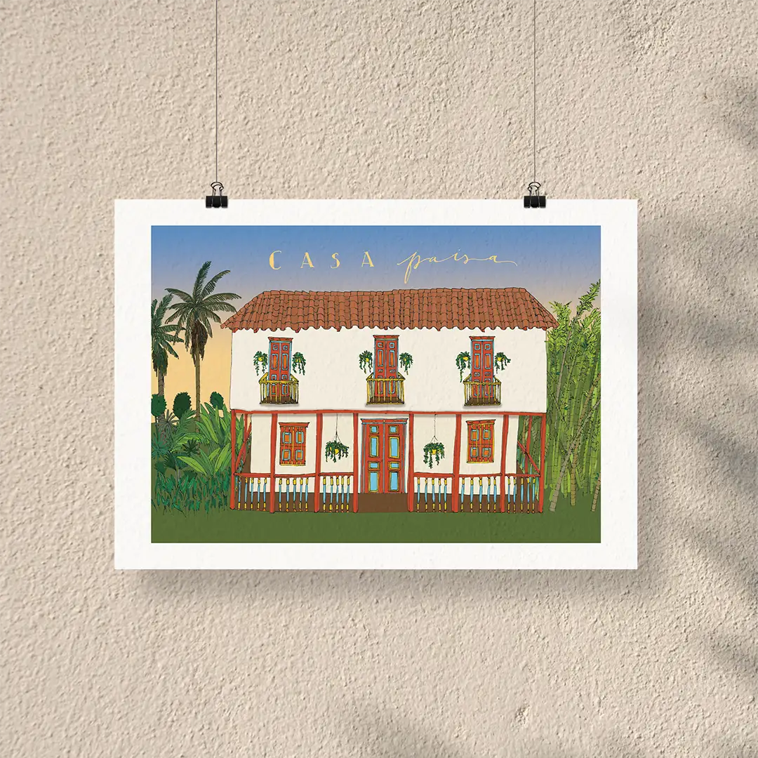 Afiche/Cuadro La casa paisa