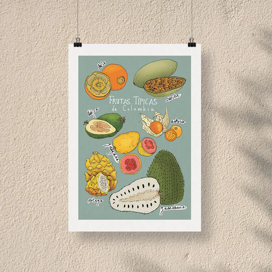 Afiche/Cuadro Frutas típicas