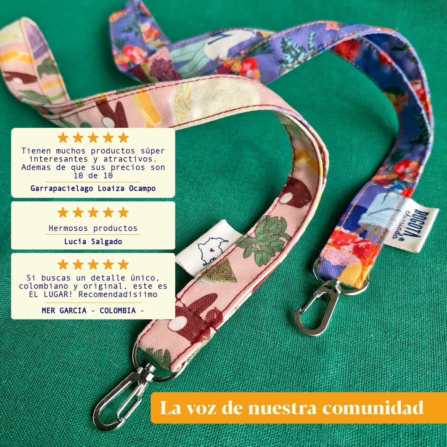 Dos Llaveros de tela / porta carnet