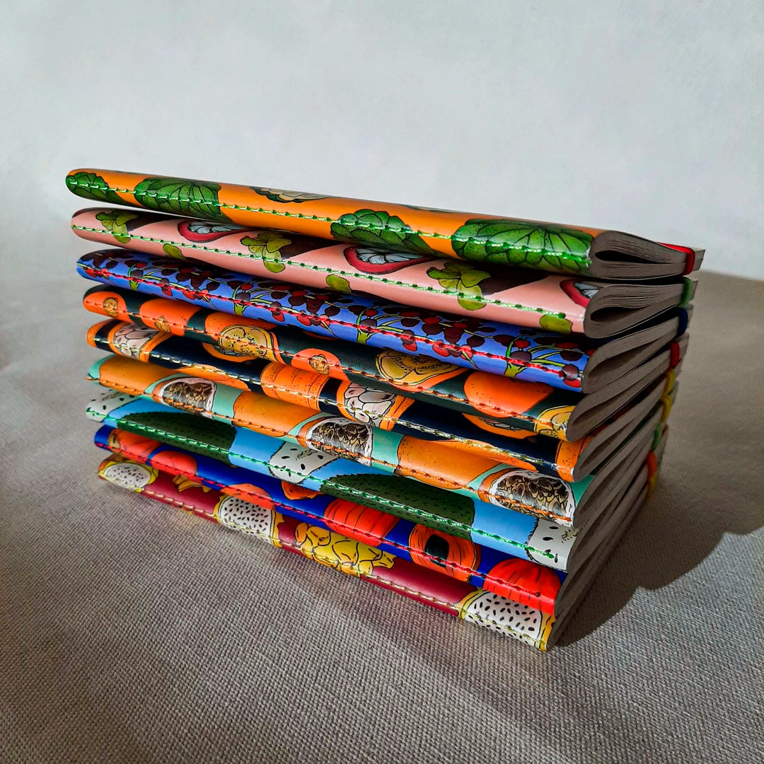 Libretas cocidas con hilo de Bogotá Chirriada
