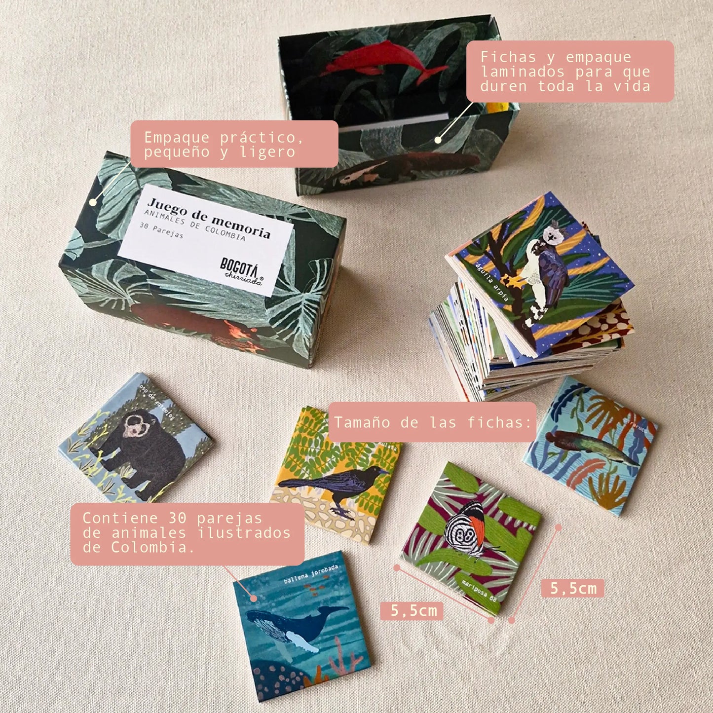 Juego de memoria de animales