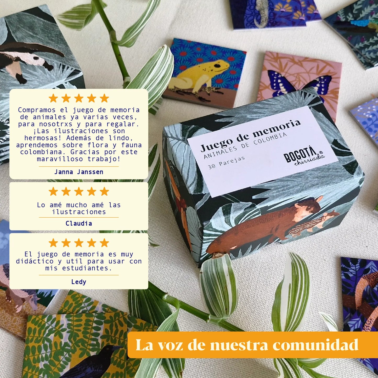 Juego de memoria de animales