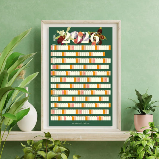 Afiche Calendario Dos Mil Veintiséis