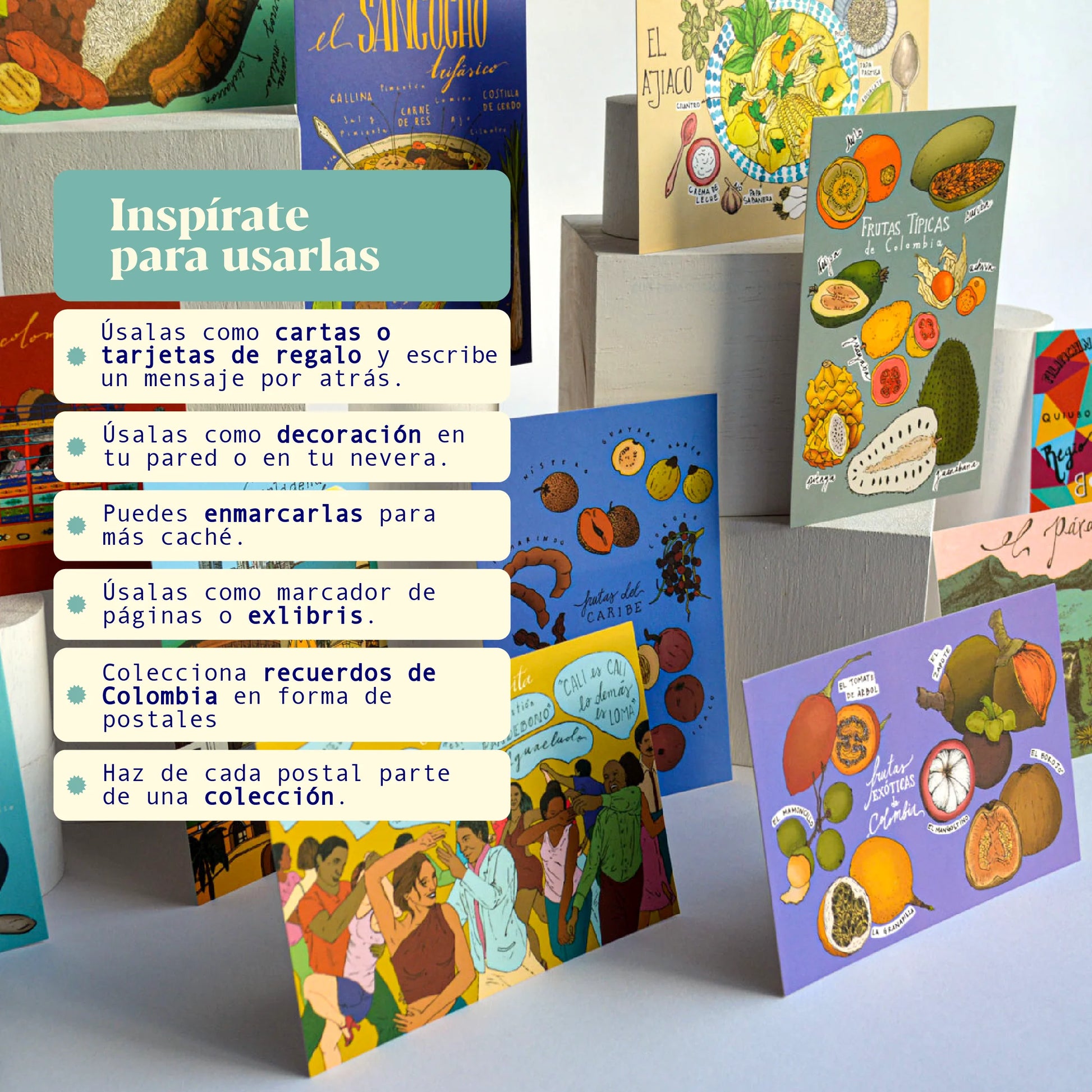 Inspírate para usar las postales